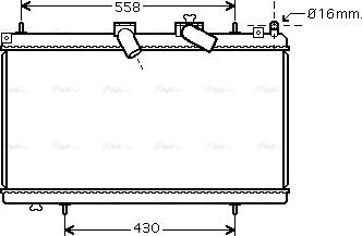 Ava Quality Cooling PE 2296 - Radiateur, refroidissement du moteur cwaw.fr