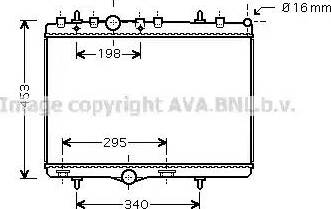 Ava Quality Cooling PE 2290 - Radiateur, refroidissement du moteur cwaw.fr