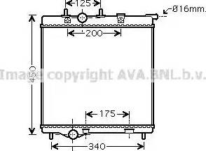 Ava Quality Cooling PE 2298 - Radiateur, refroidissement du moteur cwaw.fr