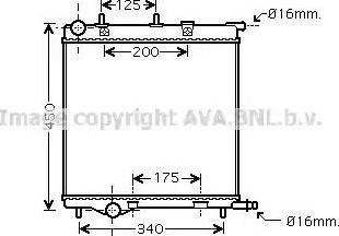 Ava Quality Cooling PE 2293 - Radiateur, refroidissement du moteur cwaw.fr