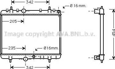 Ava Quality Cooling PE 2249 - Radiateur, refroidissement du moteur cwaw.fr