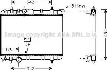 Ava Quality Cooling PE 2247 - Radiateur, refroidissement du moteur cwaw.fr