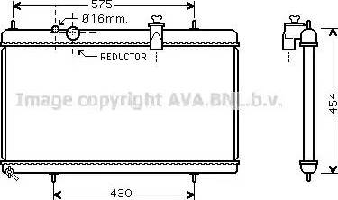 Ava Quality Cooling PE 2256 - Radiateur, refroidissement du moteur cwaw.fr