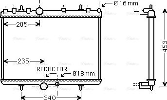 Ava Quality Cooling PE 2269 - Radiateur, refroidissement du moteur cwaw.fr