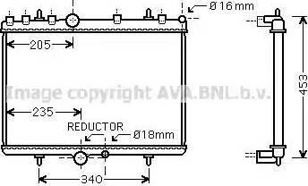 Ava Quality Cooling PEA2269 - Radiateur, refroidissement du moteur cwaw.fr