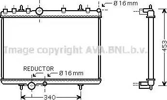 Ava Quality Cooling PE 2266 - Radiateur, refroidissement du moteur cwaw.fr