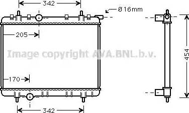 Ava Quality Cooling PE 2260 - Radiateur, refroidissement du moteur cwaw.fr