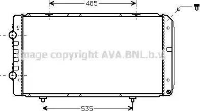 Ava Quality Cooling PE 2268 - Radiateur, refroidissement du moteur cwaw.fr