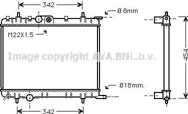 Ava Quality Cooling PE 2206 - Radiateur, refroidissement du moteur cwaw.fr