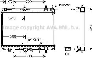 Ava Quality Cooling PE 2201 - Radiateur, refroidissement du moteur cwaw.fr