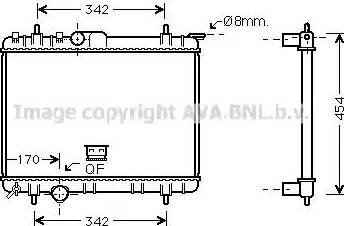 Ava Quality Cooling PE 2210 - Radiateur, refroidissement du moteur cwaw.fr