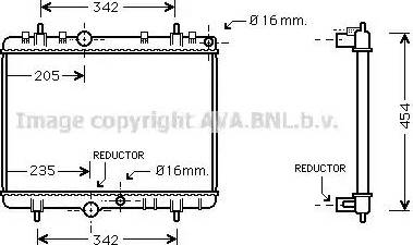 Ava Quality Cooling PE 2280 - Radiateur, refroidissement du moteur cwaw.fr