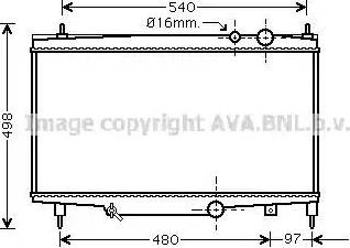 Ava Quality Cooling PE 2230 - Radiateur, refroidissement du moteur cwaw.fr