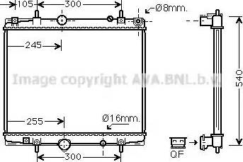 Ava Quality Cooling PE 2237 - Radiateur, refroidissement du moteur cwaw.fr