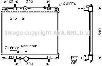 Ava Quality Cooling PE 2276 - Radiateur, refroidissement du moteur cwaw.fr