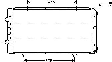 Ava Quality Cooling PEA2268 - Radiateur, refroidissement du moteur cwaw.fr