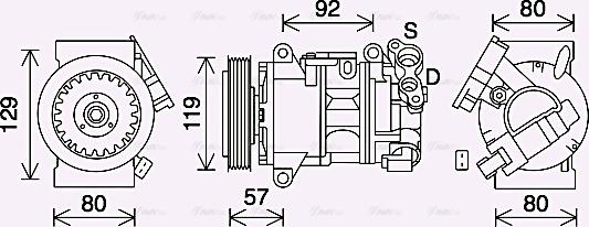 Ava Quality Cooling PEAK408 - Compresseur, climatisation cwaw.fr