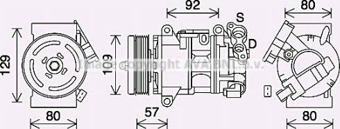 Ava Quality Cooling PEK409 - Compresseur, climatisation cwaw.fr