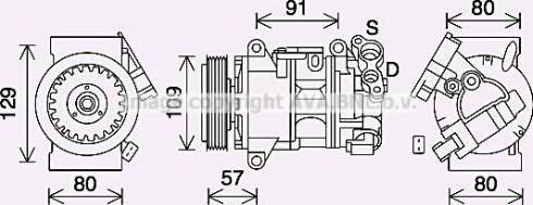 Ava Quality Cooling PEK407 - Compresseur, climatisation cwaw.fr