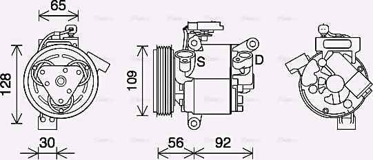 Ava Quality Cooling PEK410 - Compresseur, climatisation cwaw.fr