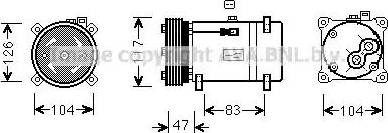 Ava Quality Cooling PE K066 - Compresseur, climatisation cwaw.fr