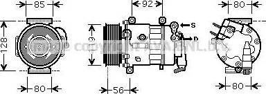 Ava Quality Cooling PE K329 - Compresseur, climatisation cwaw.fr