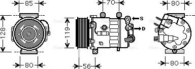 Ava Quality Cooling PE K322 - Compresseur, climatisation cwaw.fr