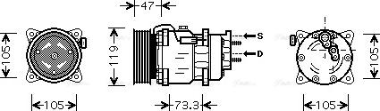 Ava Quality Cooling PE K242 - Compresseur, climatisation cwaw.fr