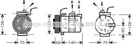 Ava Quality Cooling PR K040 - Compresseur, climatisation cwaw.fr