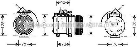 Ava Quality Cooling PR K034 - Compresseur, climatisation cwaw.fr