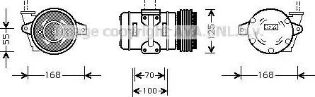 Ava Quality Cooling PR K036 - Compresseur, climatisation cwaw.fr