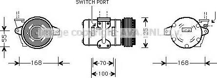 Ava Quality Cooling PR K030 - Compresseur, climatisation cwaw.fr