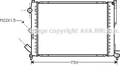 Ava Quality Cooling RT 2165 - Radiateur, refroidissement du moteur cwaw.fr