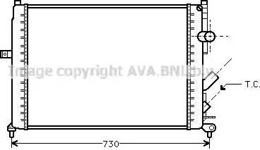 Ava Quality Cooling RT 2166 - Radiateur, refroidissement du moteur cwaw.fr