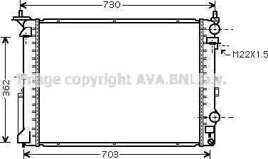 Ava Quality Cooling RT 2177 - Radiateur, refroidissement du moteur cwaw.fr