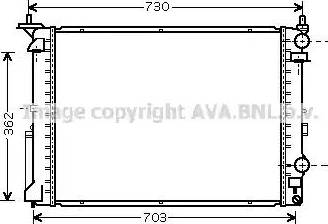 Ava Quality Cooling RT 2319 - Radiateur, refroidissement du moteur cwaw.fr