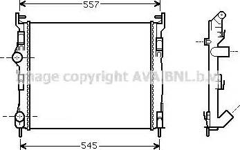 Ava Quality Cooling RT 2326 - Radiateur, refroidissement du moteur cwaw.fr