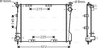 Ava Quality Cooling RT 2371 - Radiateur, refroidissement du moteur cwaw.fr