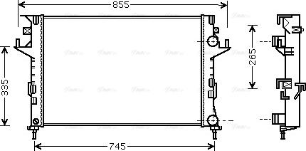 Ava Quality Cooling RT 2291 - Radiateur, refroidissement du moteur cwaw.fr