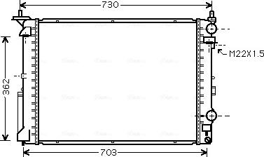 Ava Quality Cooling RT 2259 - Radiateur, refroidissement du moteur cwaw.fr