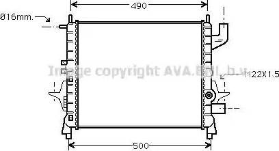 Ava Quality Cooling RT 2262 - Radiateur, refroidissement du moteur cwaw.fr