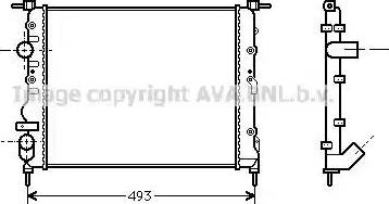 Ava Quality Cooling RT 2218 - Radiateur, refroidissement du moteur cwaw.fr