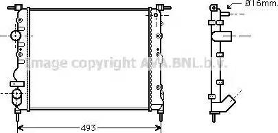 Ava Quality Cooling RT 2271 - Radiateur, refroidissement du moteur cwaw.fr