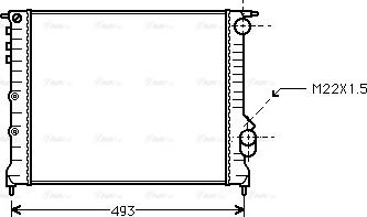 Ava Quality Cooling RTA2133 - Radiateur, refroidissement du moteur cwaw.fr