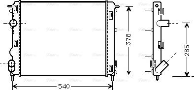 Ava Quality Cooling RTA2269 - Radiateur, refroidissement du moteur cwaw.fr