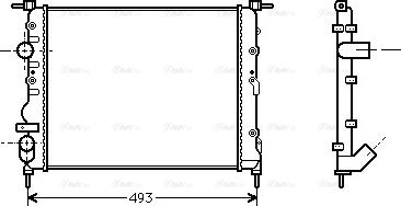 Ava Quality Cooling RTA2218 - Radiateur, refroidissement du moteur cwaw.fr