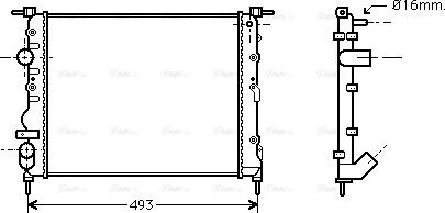 Ava Quality Cooling RTA2271 - Radiateur, refroidissement du moteur cwaw.fr