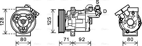 Ava Quality Cooling RTAK495 - Compresseur, climatisation cwaw.fr