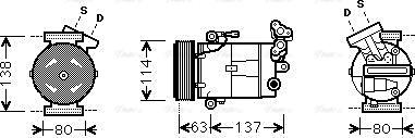 Ava Quality Cooling RTAK437 - Compresseur, climatisation cwaw.fr