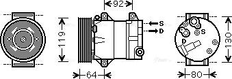 Ava Quality Cooling RTAK429 - Compresseur, climatisation cwaw.fr